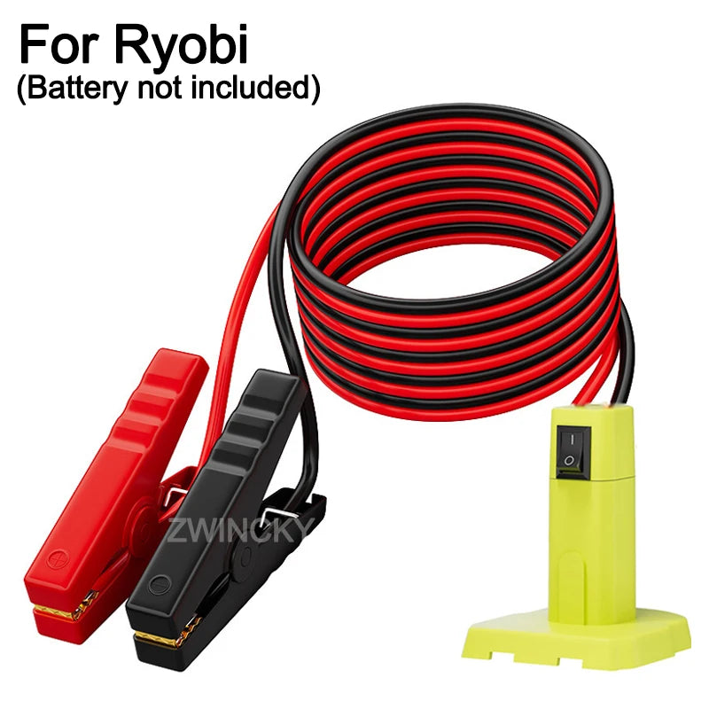 Car Battery Igniter Automotive Emergency Power Kit for Makita/Dewalt/Milwaukee/Ryobi 18V Battery Jumper Starter Jump Kit Tool
