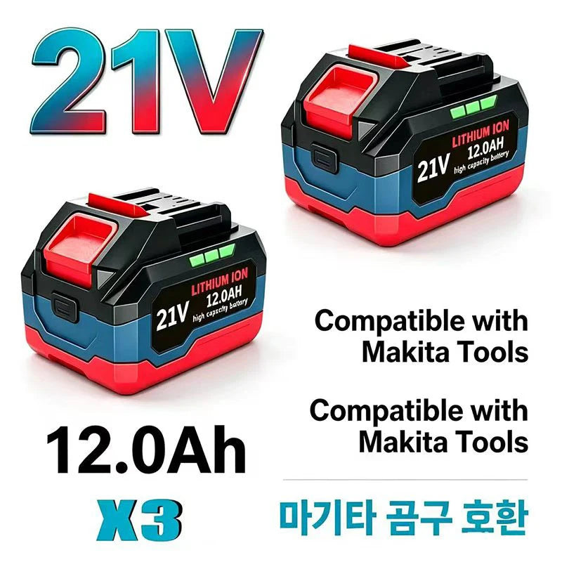 Rechargeable Battery 6.0Ah 9.0Ah 1.2Ah Power Tool Lithium Ba