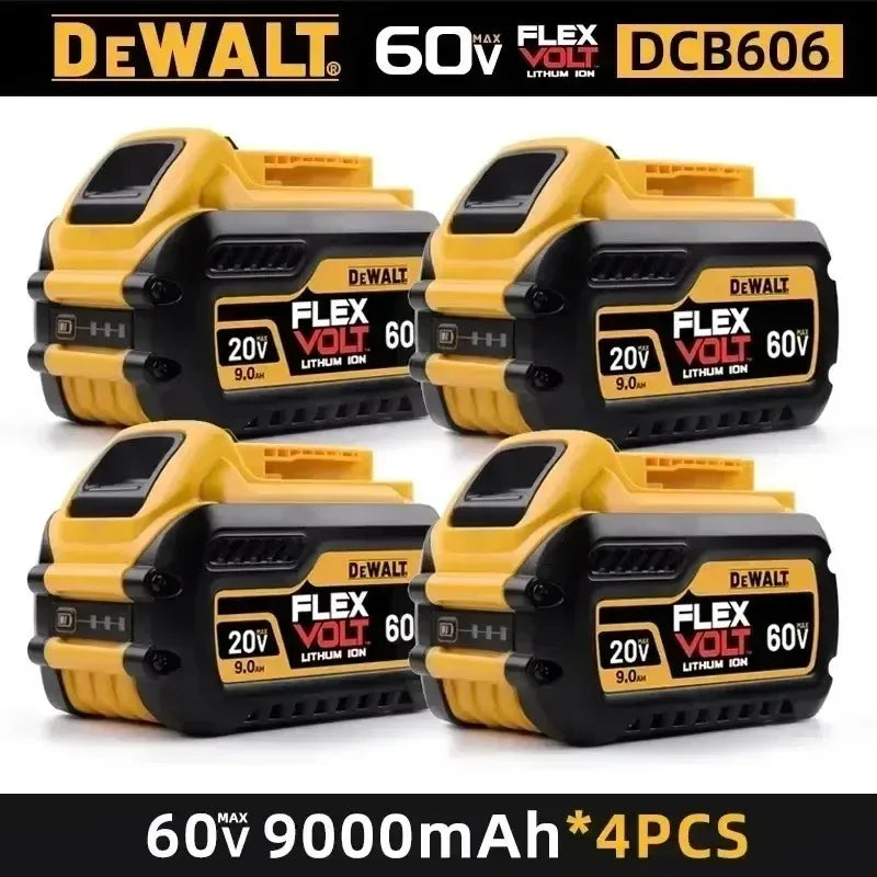 DeWALT XR 100% Original Battery 18V/20V/60V 5.0Ah 6.0Ah 9.0Ah For DCB200 DCB202 DCB205 DCB206 DCB209 DCB609 Power Tool