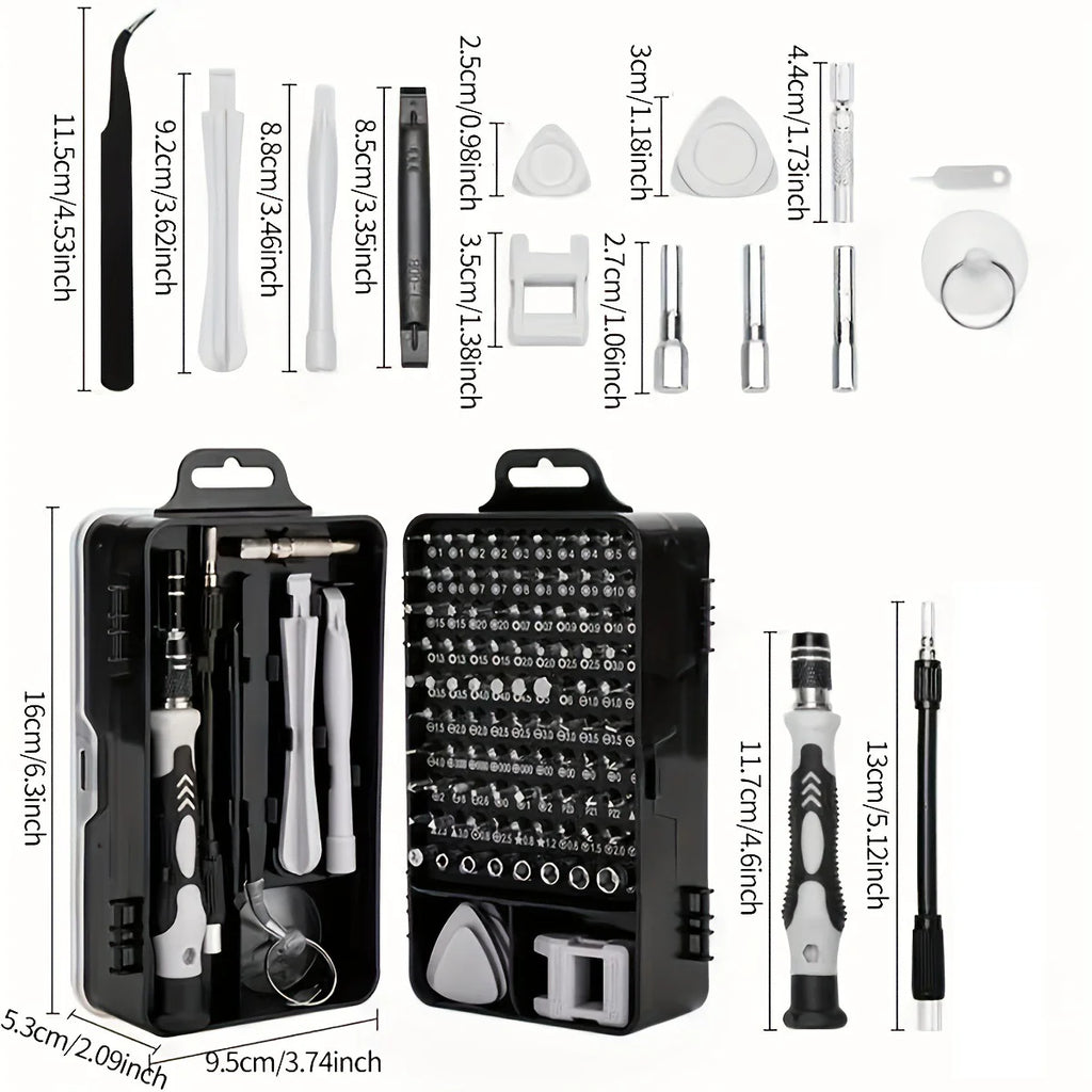 115 in 1 Precision Screwdriver Set 98 Bits Multifunctional M