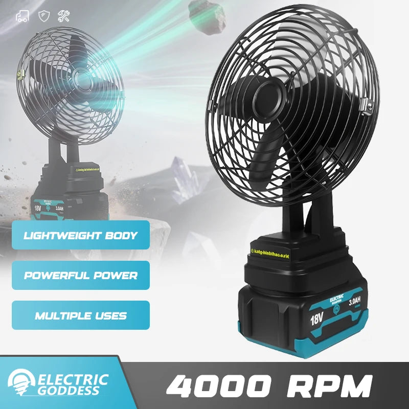 5/6/8 Inch 4000RPM Electric Fan Multiple Uses Powerful Power