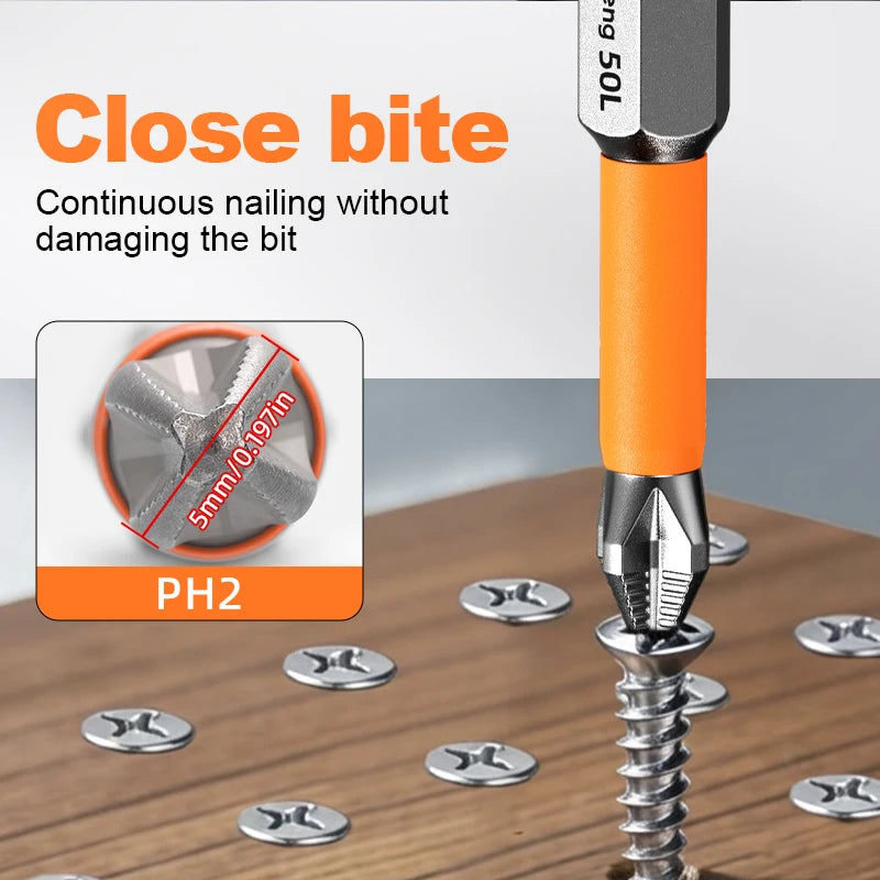Anti Slip Bits Magnetic Screwdriver Bit Set S2 Alloy Steel I