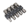 9pcs 5mm-13mm Hex Socket Set Nut Driver Screwdriver Bits Sle