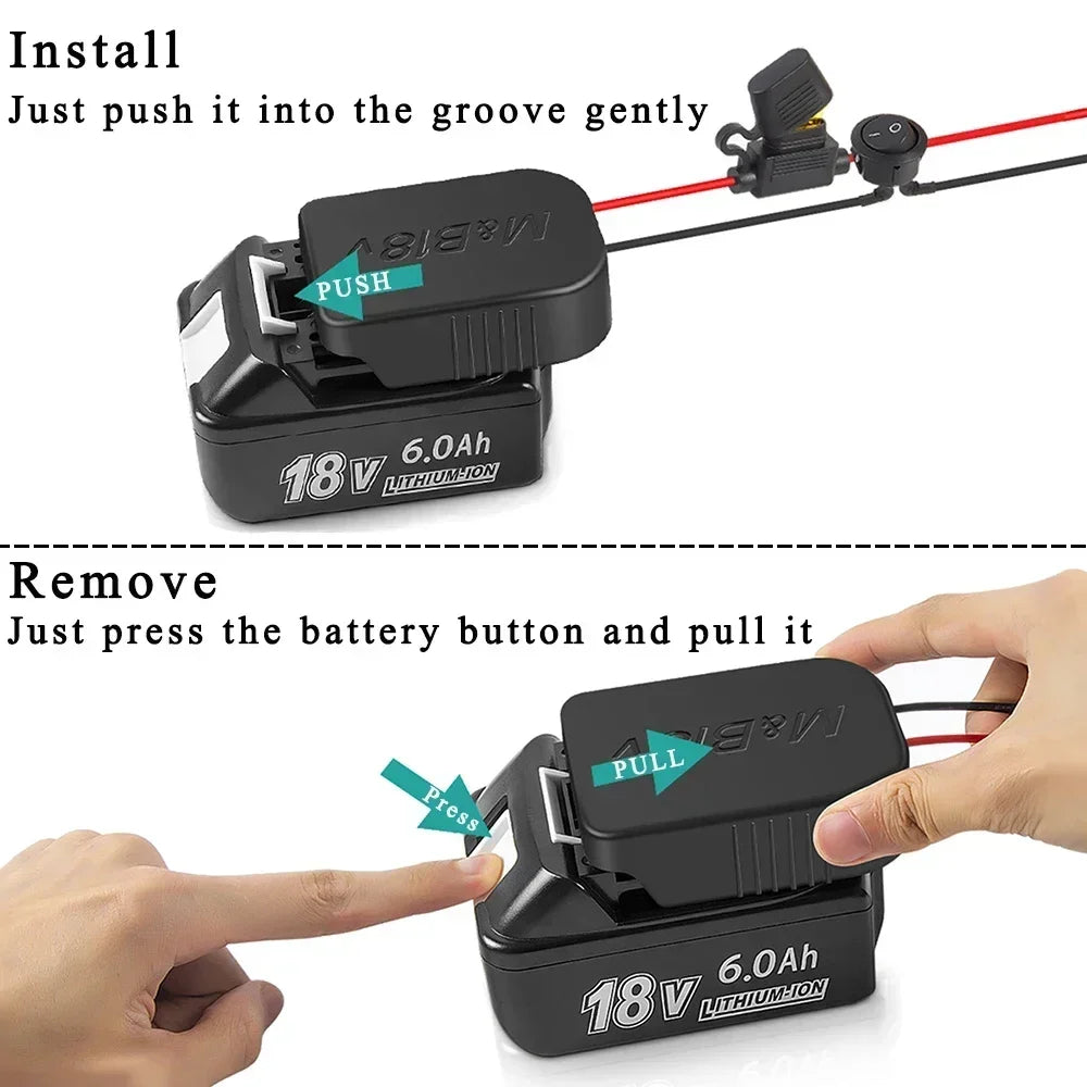 External Power Supply DIY Connector Adapter Converter For Ma