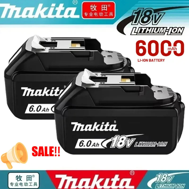 100% Original Makita Battery 18V 6000mAh BL1860B Rechargeabl