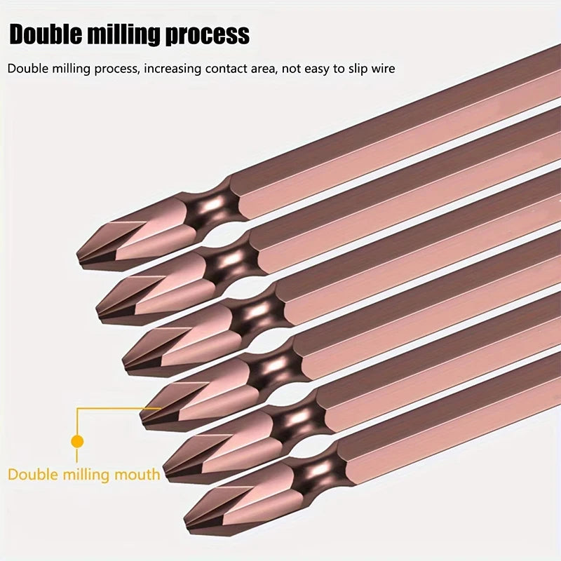 50mm-150mm Magnetic Impact Double Head Cross Screw Drill Bit
