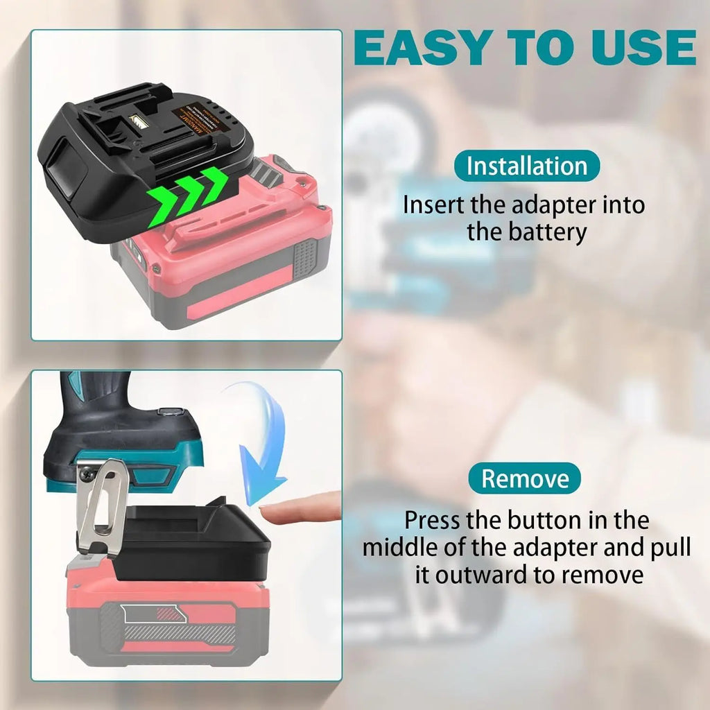 Adapter for New Stanley V20 20V SB202 SB204 SB206 Battery Co