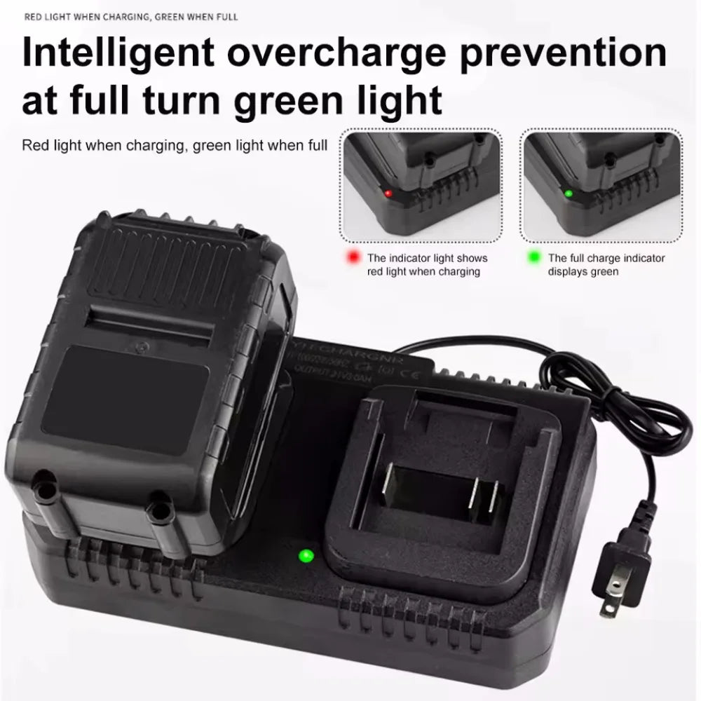 Lithium Battery Dual Charger 2 Ways Power Tool Battery Charg
