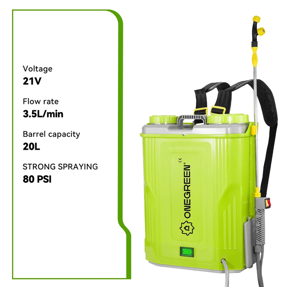 ONEGREEN 20L High Capacity Rechargeable Electric Sprayer Law