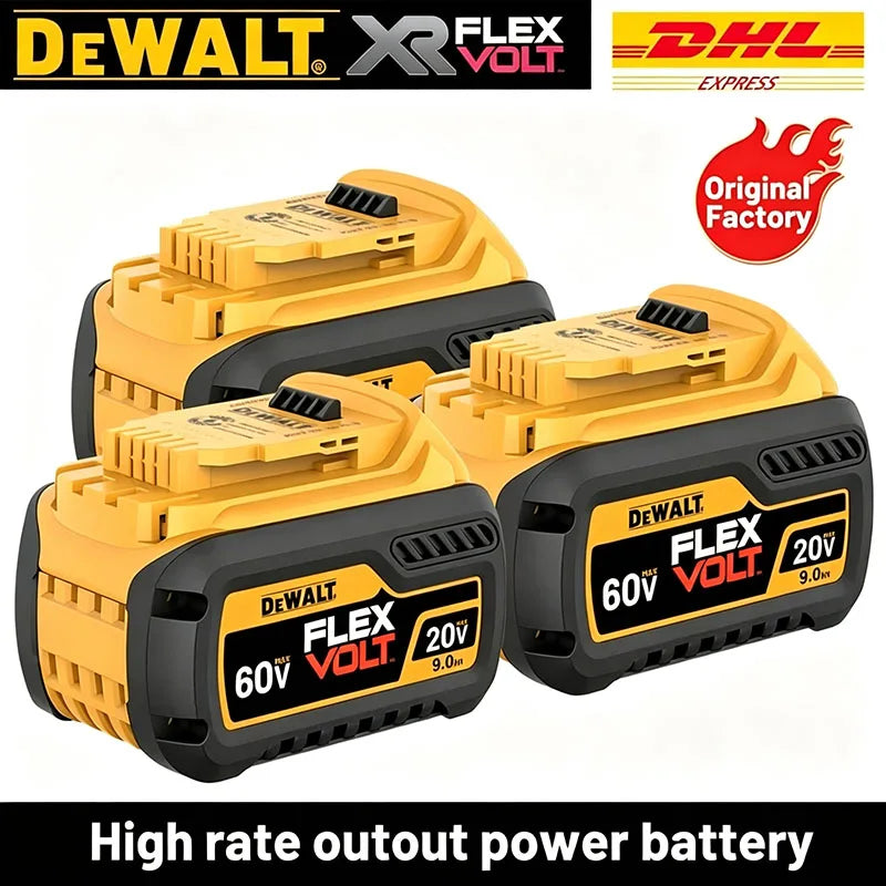 DeWALT 100% Original Battery 20V/60V 6Ah 9Ah MAX FlexVolt fo