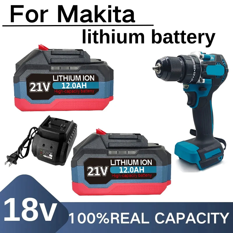 21V 6.0Ah 12.0Ah For Makita 18V Battery Power Tools Li-ion R