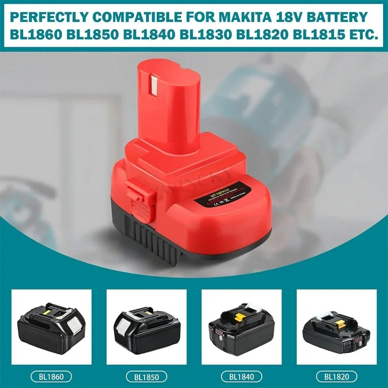 Adapter For Makita 12V Ni-Cd Ni-Mh Tool For Makita 18V LXT L