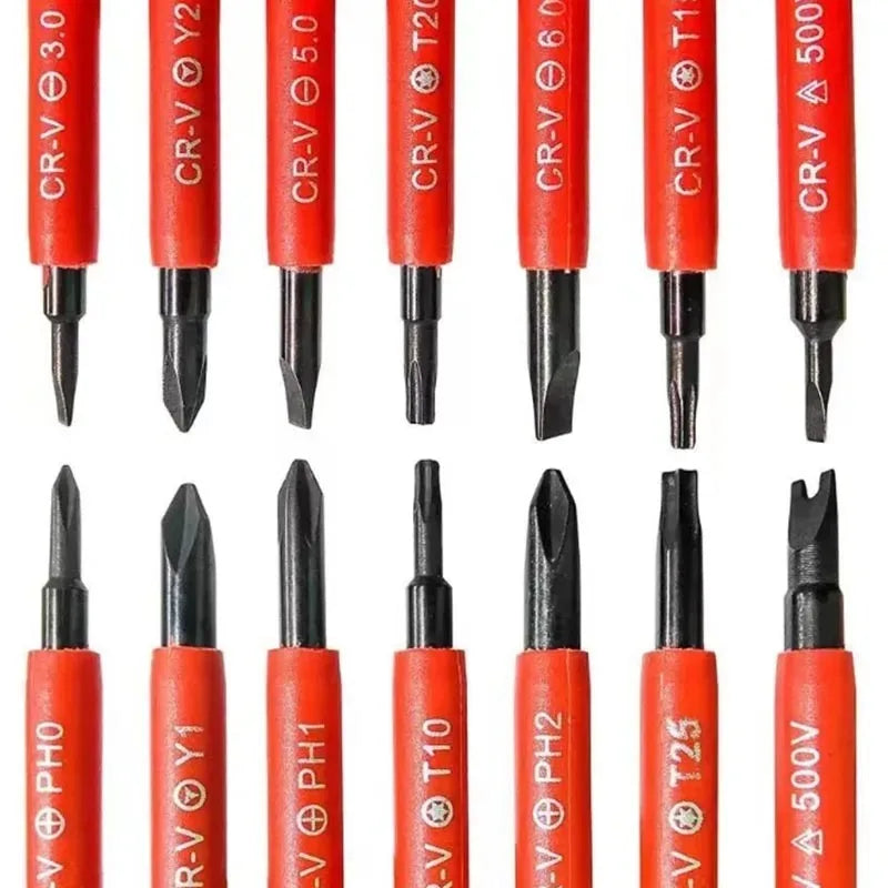 15Pcs 1000V Insulated Screwdrivers Set Electrician Repair To