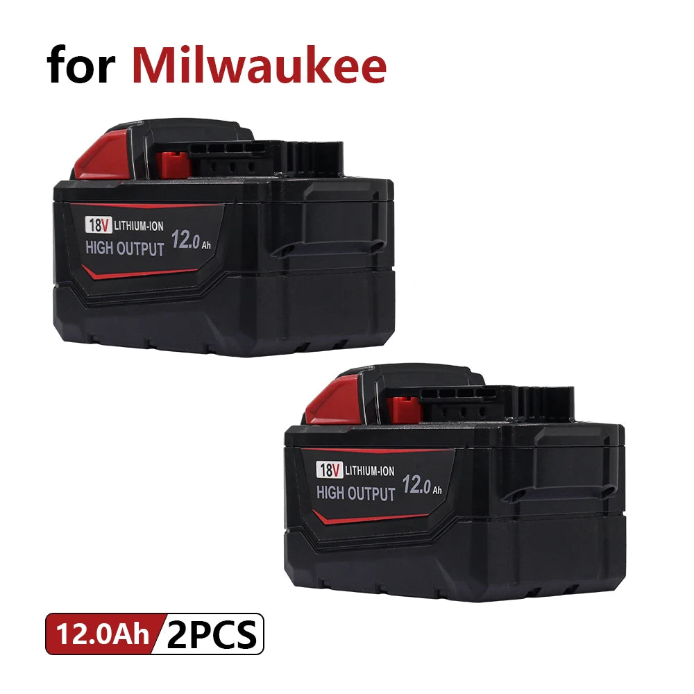 2-Pack 18V 12.0Ah M18 Replacement Battery Low-Temp Resistant Fast Charge for Cordless Power Tools(US Stock)