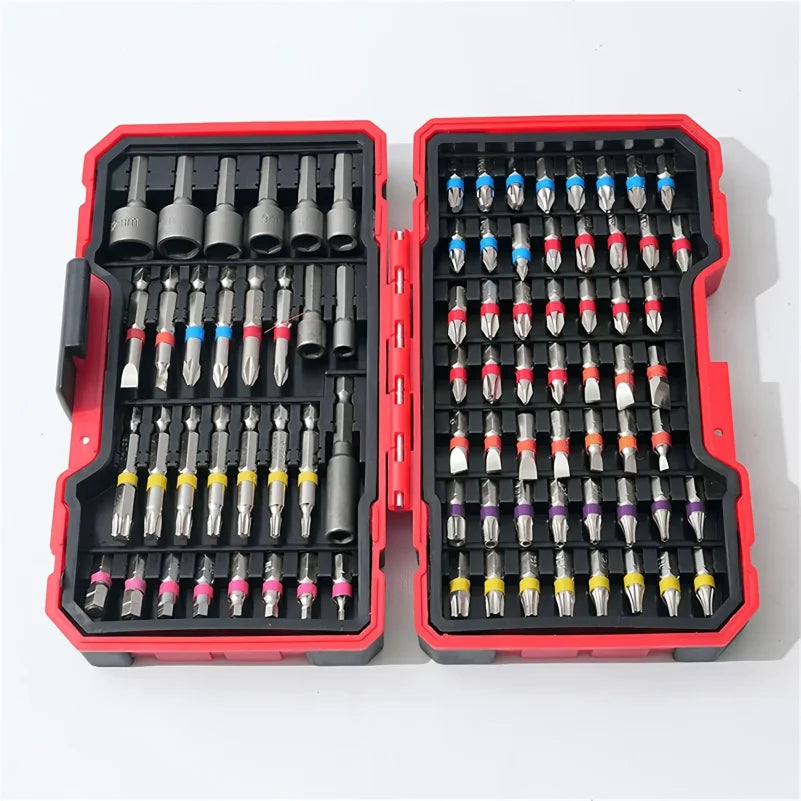 83Pcs Impact Driver Drill Bit Set with Magnetic Nut Driver S