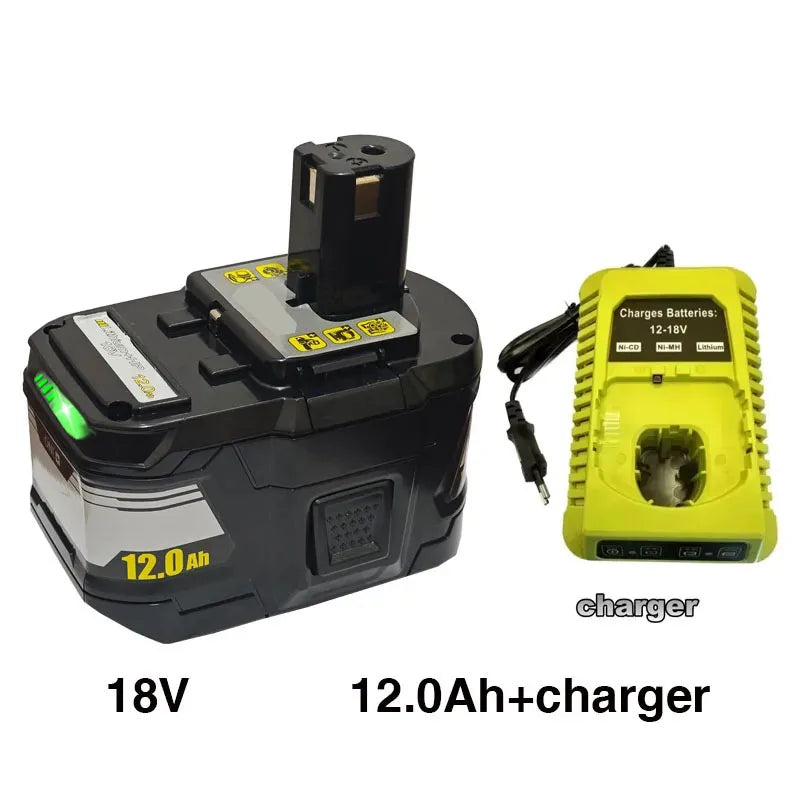 new RYOBI 18V 12.0Ah-15C l-ion high-performance battery suitable for all series power tools P104 P108 P109 RB18L50 RB18L20