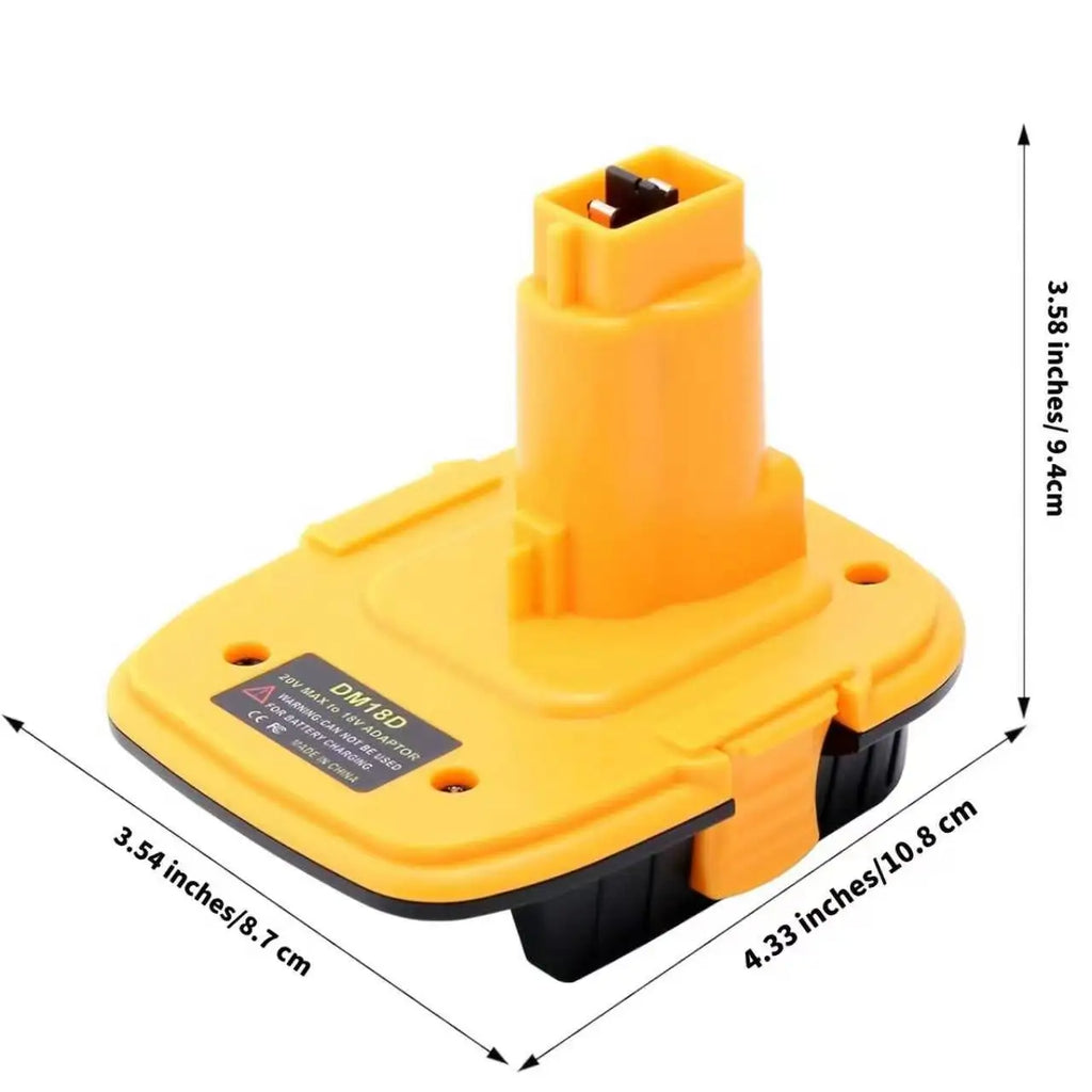 2-Pack DM18D Adapter Compatible with De-walt 18V Tools Adapt