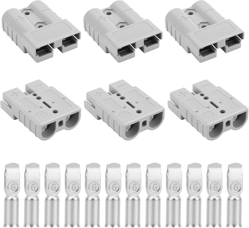 For Anderson Style Plug Connectors Adapter 50A DC for Power Tool Charger Battery Car RV Solar Panel Electronic Power Accessories