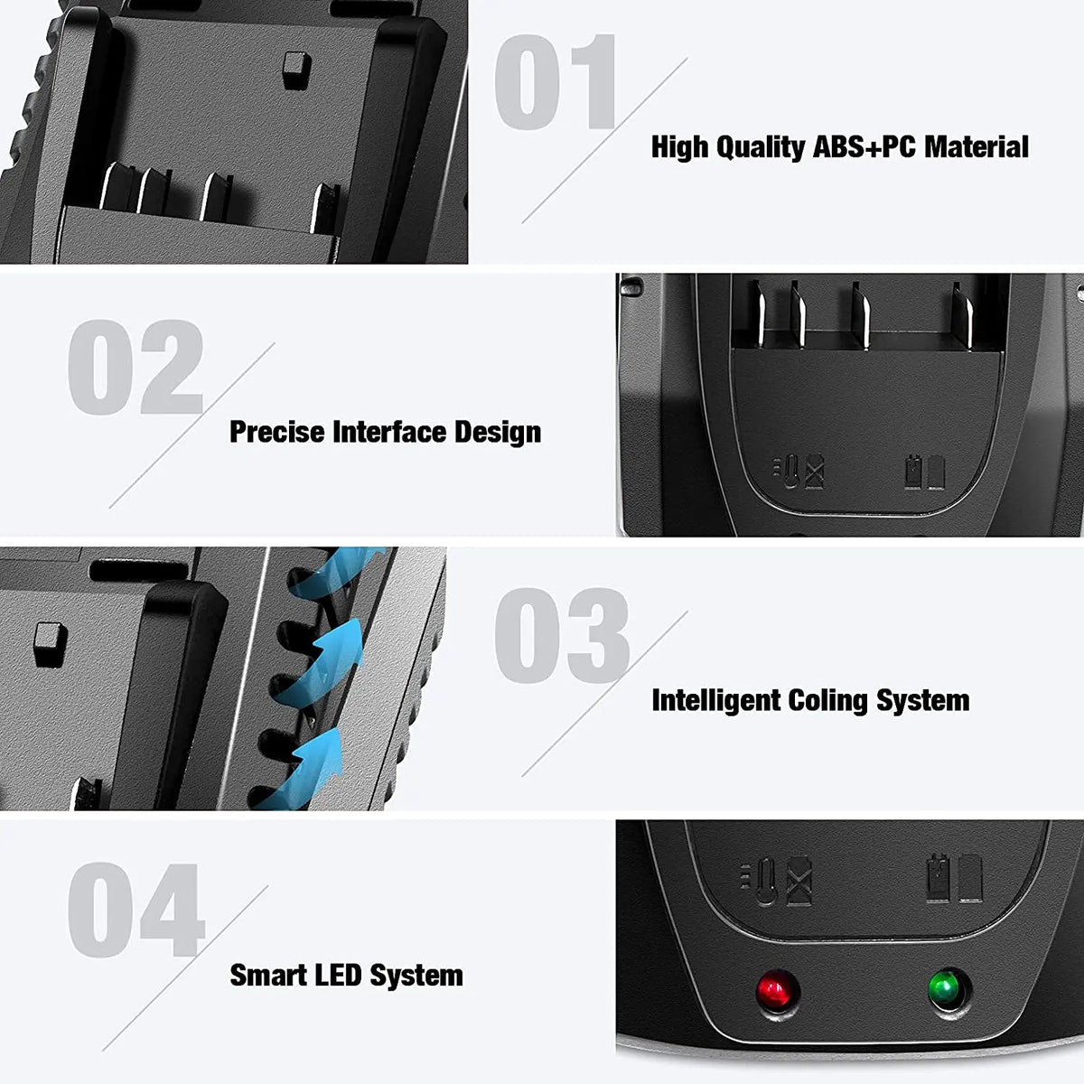 Electrical Power Tool Li-ion Battery Charger for Bosch 14.4V