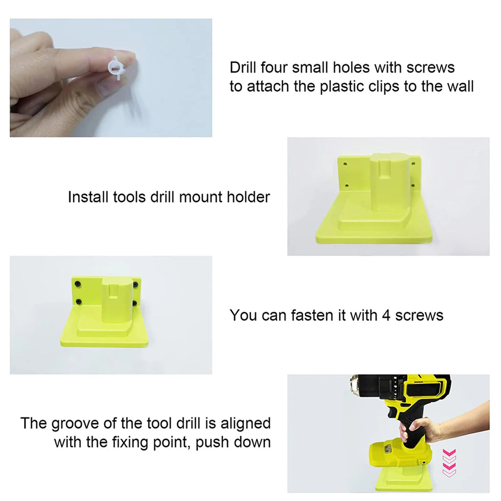 5-20Pcs Wall Mount Machine Storage Rack for Ryobi 18V Lithiu