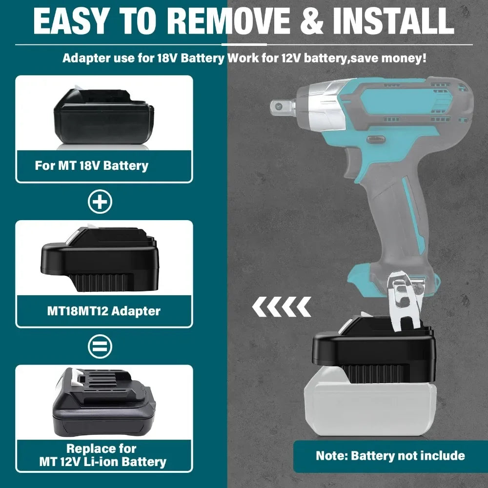 For Makita 18V Lithium-ion Batteries MT18MT12 Battery Adapte