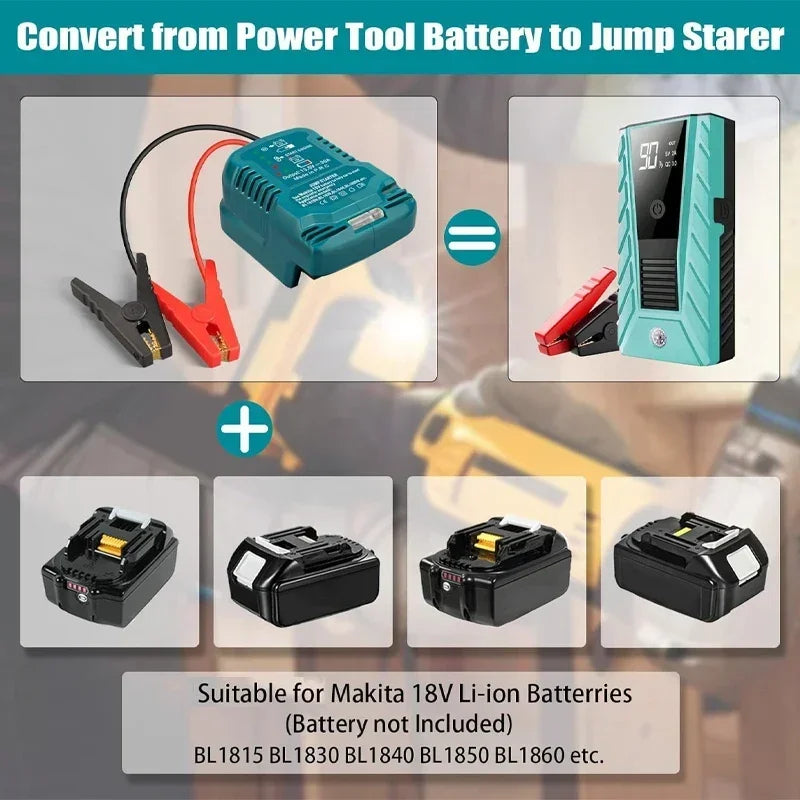 For Makita/Milwaukee/Dewal/EINHEL 18V Battery Jump Starting 