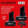 GBA12V 6000mAh for Bosch 12V/10.8V Li-ion Replacement Batter