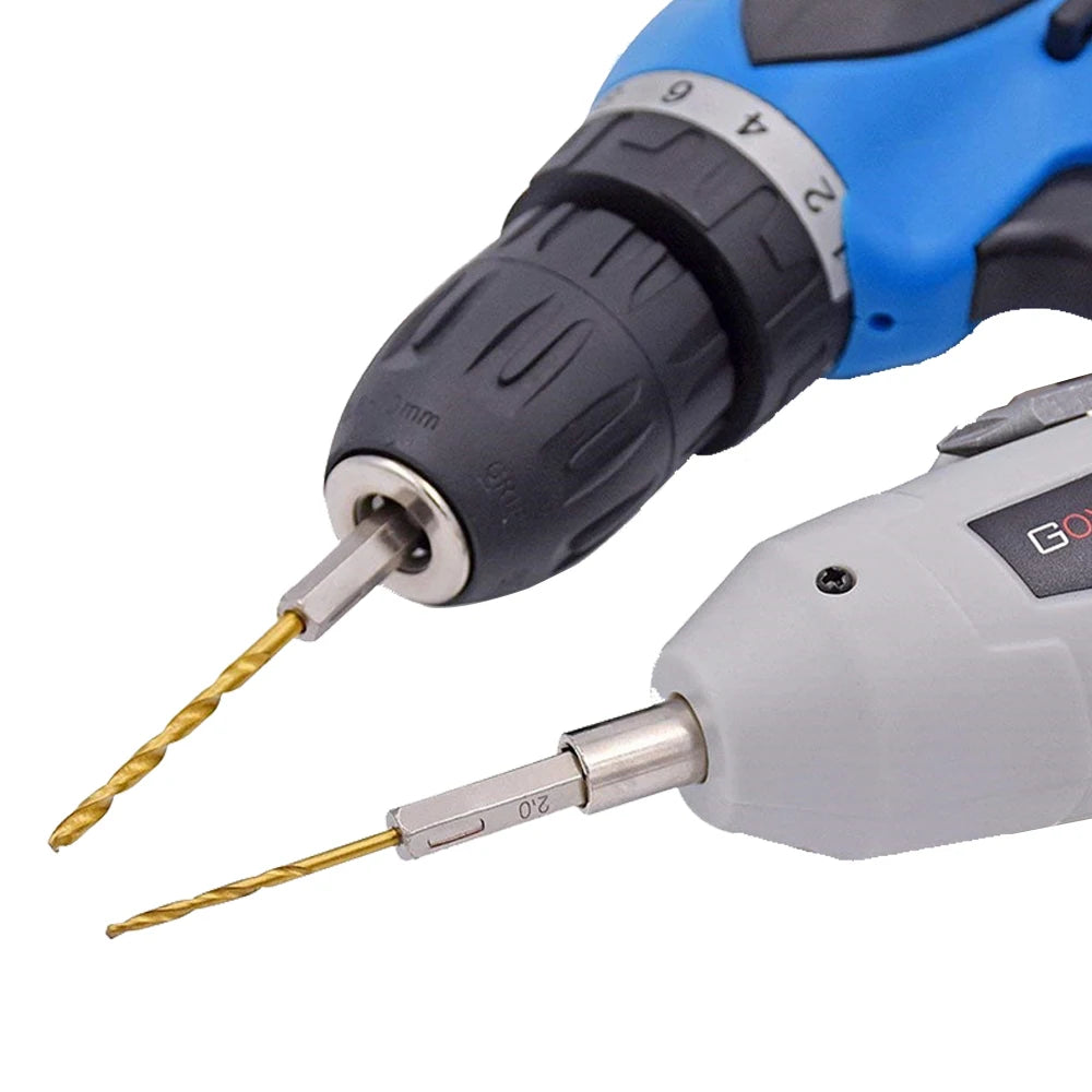 Hexagonal Handle 13pc Titanium Plated Twist Drill 1.5-6.5mm 