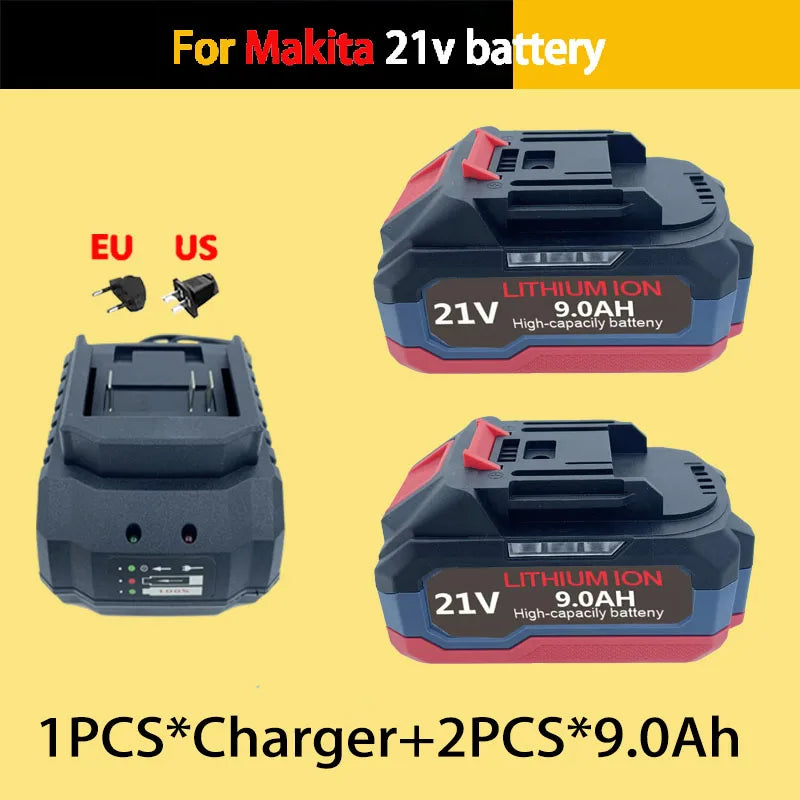 For Makita 18V21V 6.0Ah9.0Ah 12.0Ah Battery Power Tools Li-ion Replacement LXT BL1850 BL1860 DDF487 for 18V Screwdriver with BMS