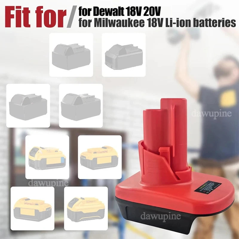 DM20M12 Adapter Converter for Milwaukee for M18 for Dewalt 1