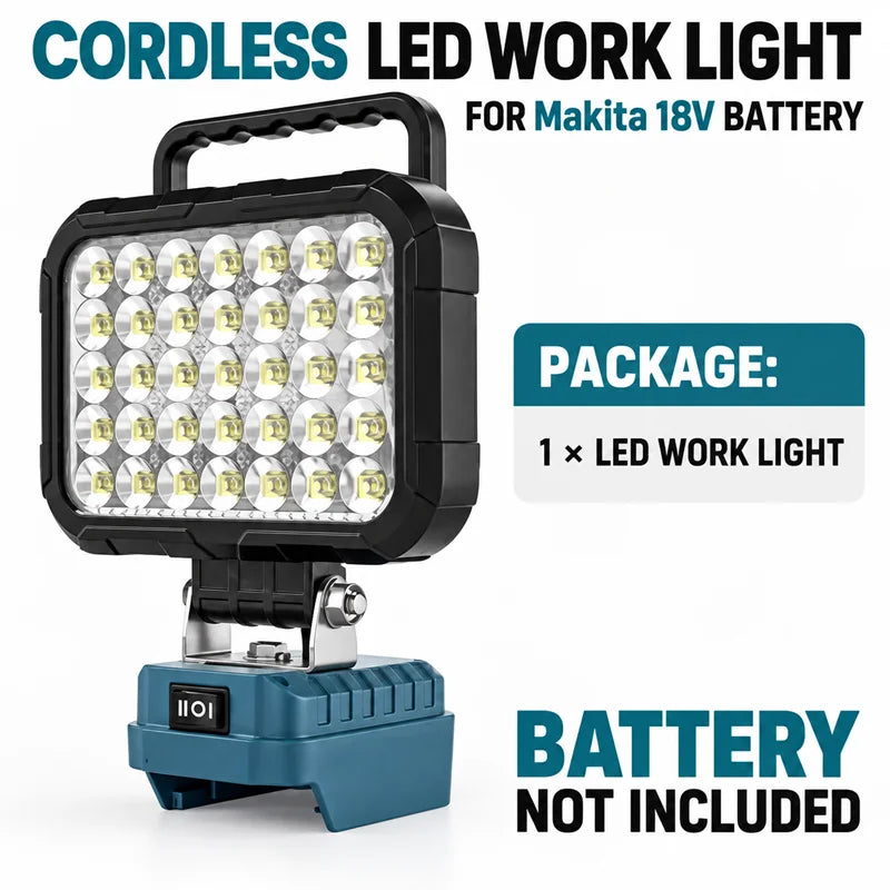 For Makita 18V 21V Li-ion Battery Work Light Portable Light 