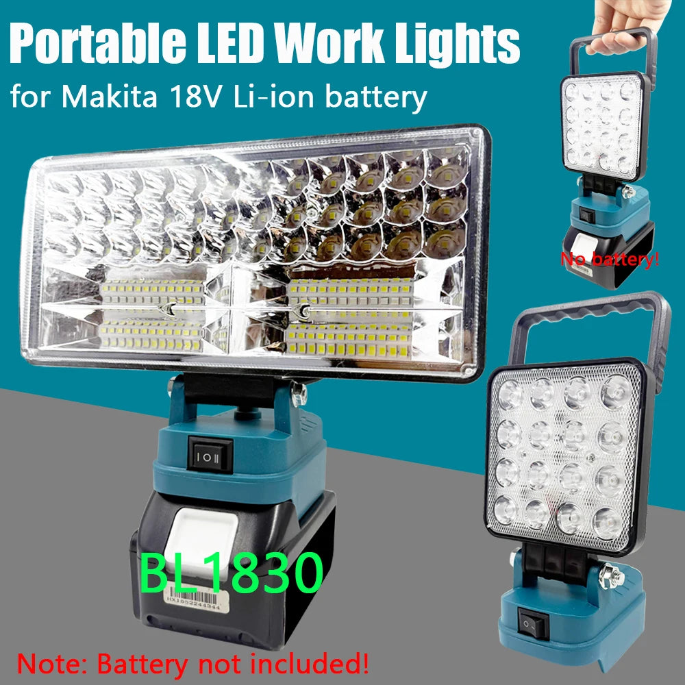Power Tool Parts for Makita 18V Lithium Battery LED Work Lig