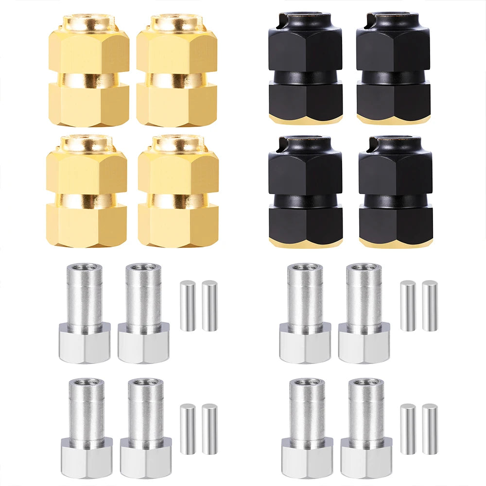 YEAHRUN 7MM Brass Wheel Hex Hub Extender Adapters for TRX4M 