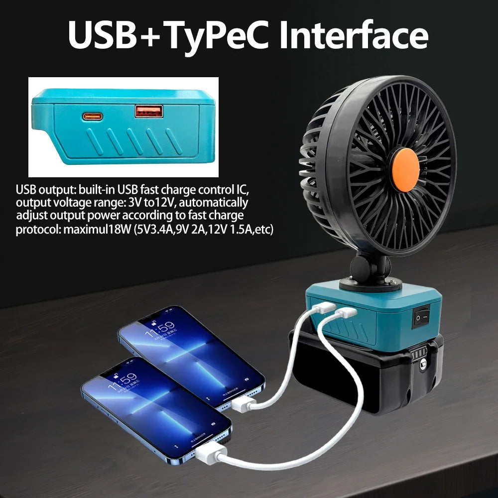 Power Tool Parts BL1830 USB TypeC Charger Power Bank Electri