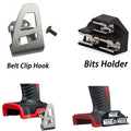 Bits Holder and Belt Clip Hook Kits for Milwaukee 18V Cordle