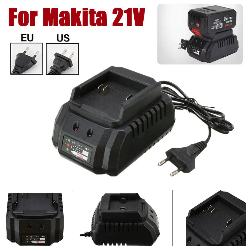 18V 21V Battery Charger Suitable For Makita Tools EU/US Plug