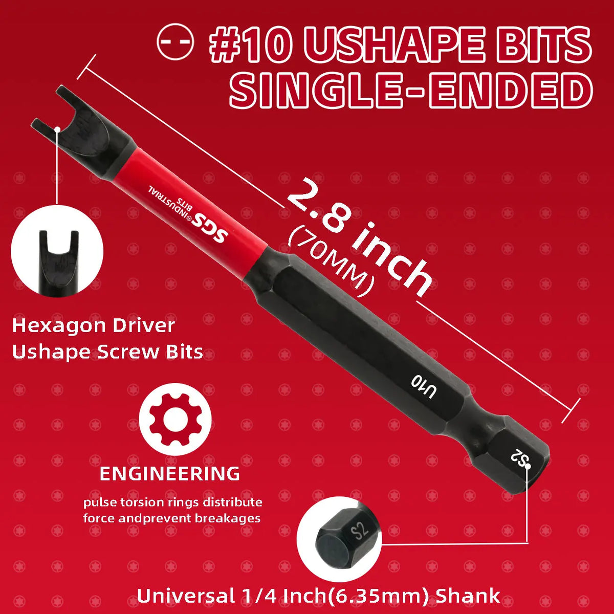 10-Piece Anti-Slip Impact-Resistant Strong Magnetic Screwdri