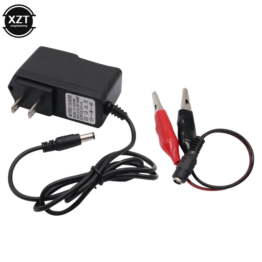 12V 1000ma Lead Acid Dry Battery Charger for Car Motorcycle 