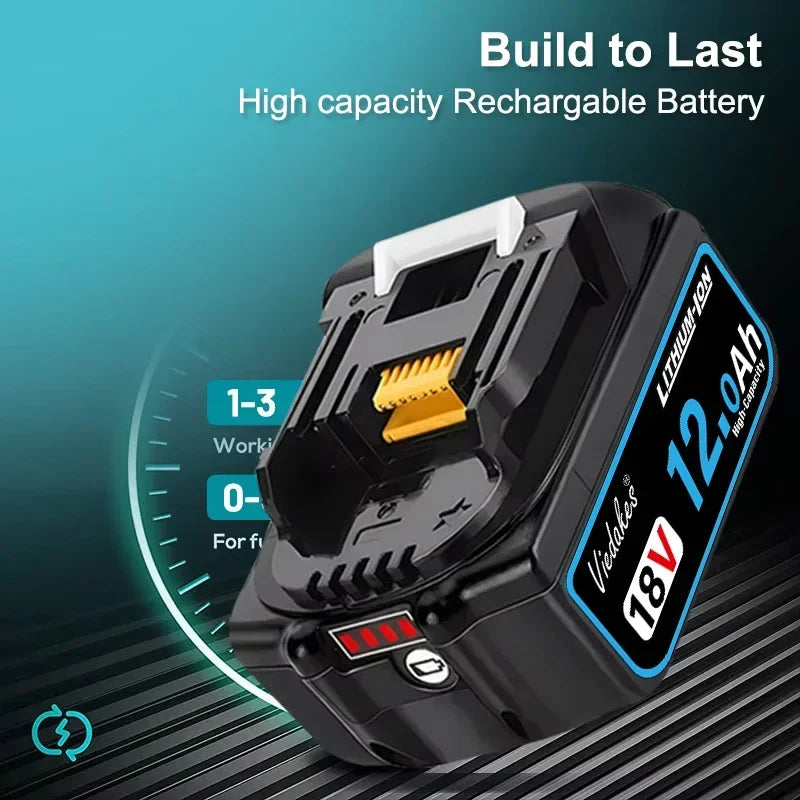 NEW Original For Makita 18V Battery 12000mAh Compatible with
