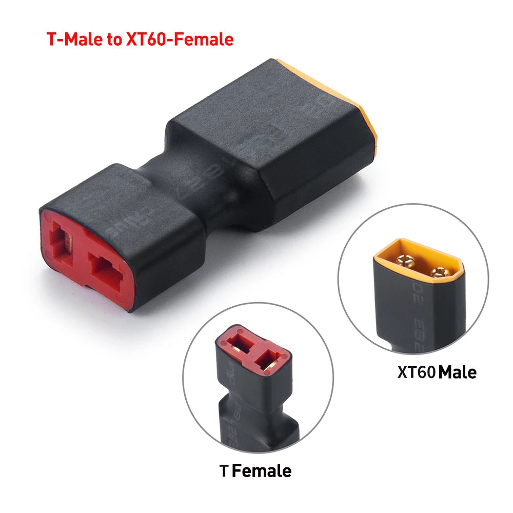 AXSPEED Adapter T TRX EC3 EC5 to XT60 T Deans Female Male Connectors Banana Plug RC Lipo Battery Control Parts
