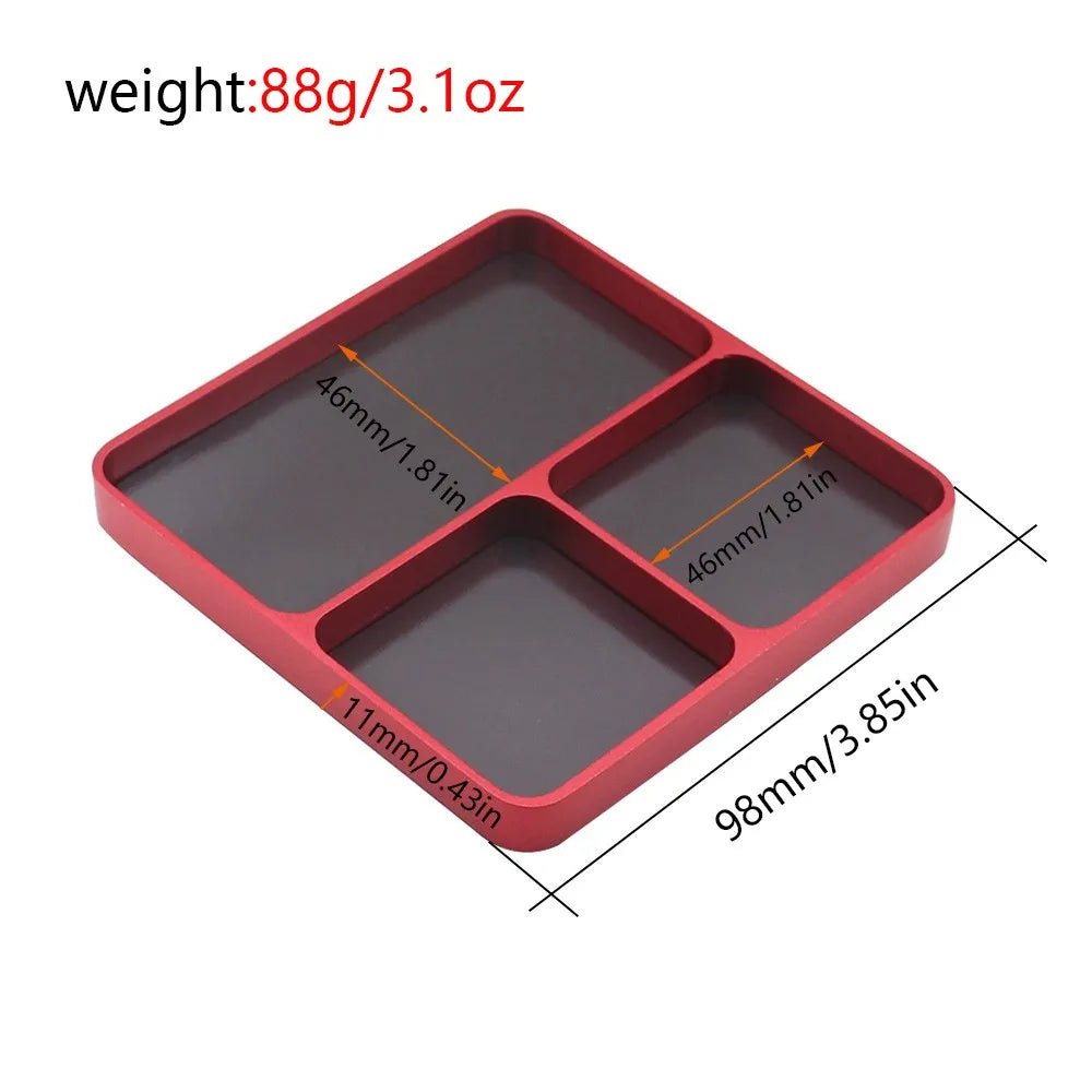 Magnetic 3-grid Parts Storage And Maintenance Tool Tray 98x9