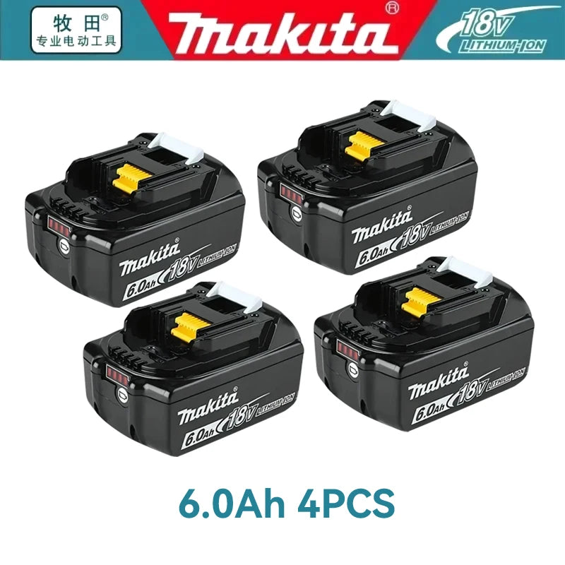 Makita BL1860 18V LXT 6.0Ah Lithium-Ion Battery BL1860B with LED Indicator for Angle Grinder Drill Driver Cordless Power Tools