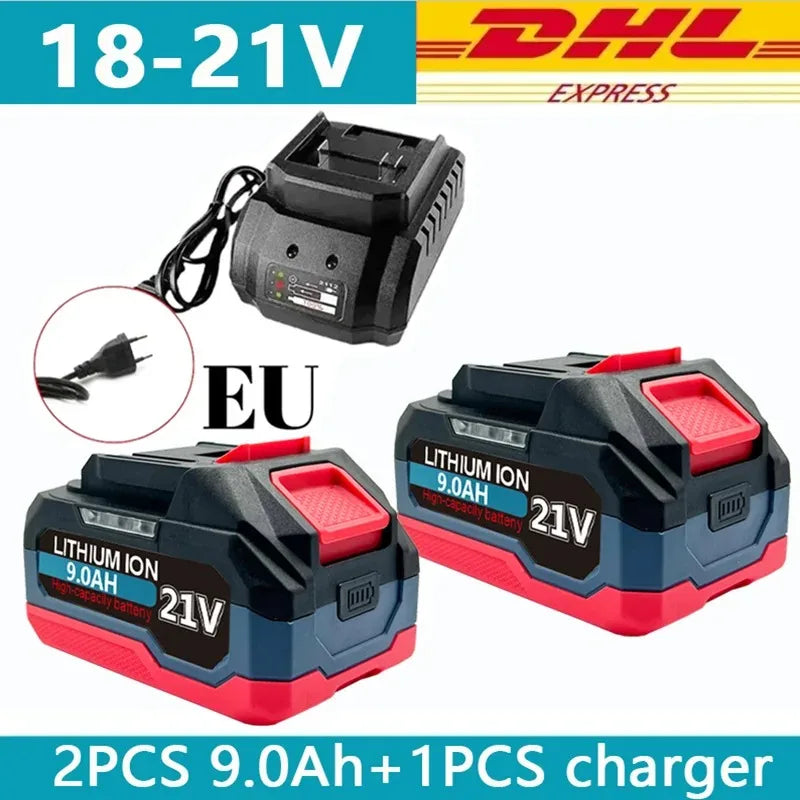 21V 6/9/12AH For Makita 18V Battery Power Tools Li-ion Replacement LXT BL1860 BL1850 BL1840 for 18V/21v Screwdriver with BMS