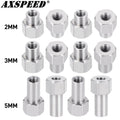 AXSPEED 4Pcs M2 Hex Wheel Nuts Extension Adapter 2/3/5mm for