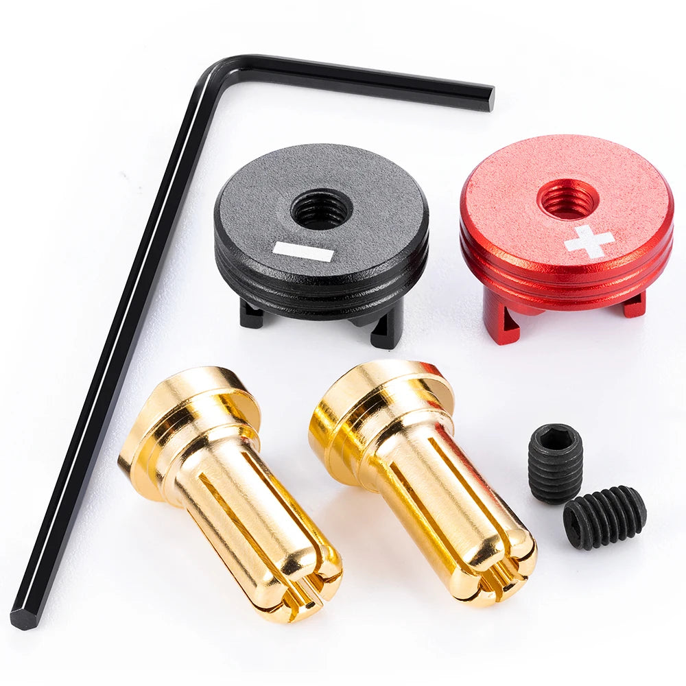 AXSPEED Metal Heatsink Bullet Plug Grips 4/5mm Banana Connec
