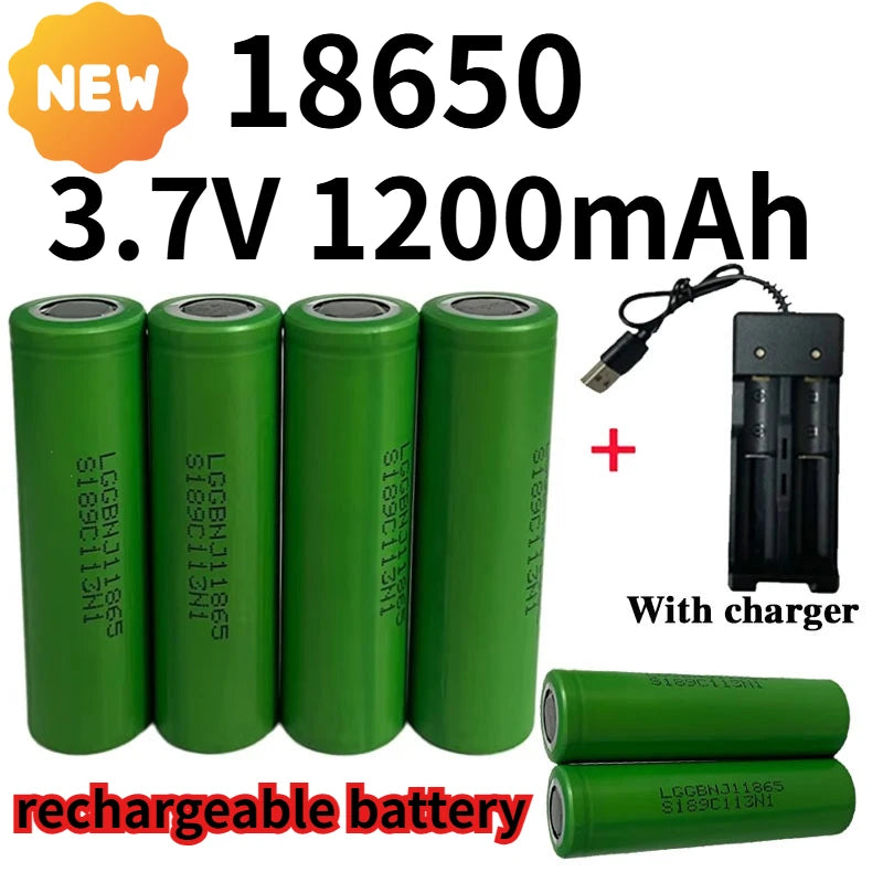 New 18650 Lithium Battery 1200mAh 3.7V INR18650 MJ1 High Pow