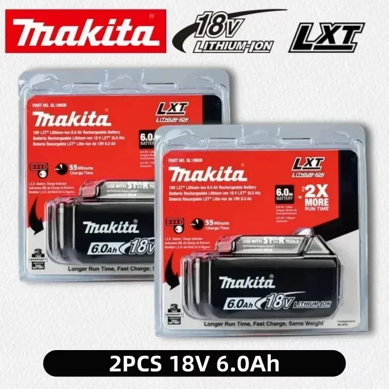 100% Original Makita 18V 6.0Ah Rechargeable Battery For Makita BL1830 BL1830B BL1840 BL1840B BL1850 BL1850B Power Tools Battery