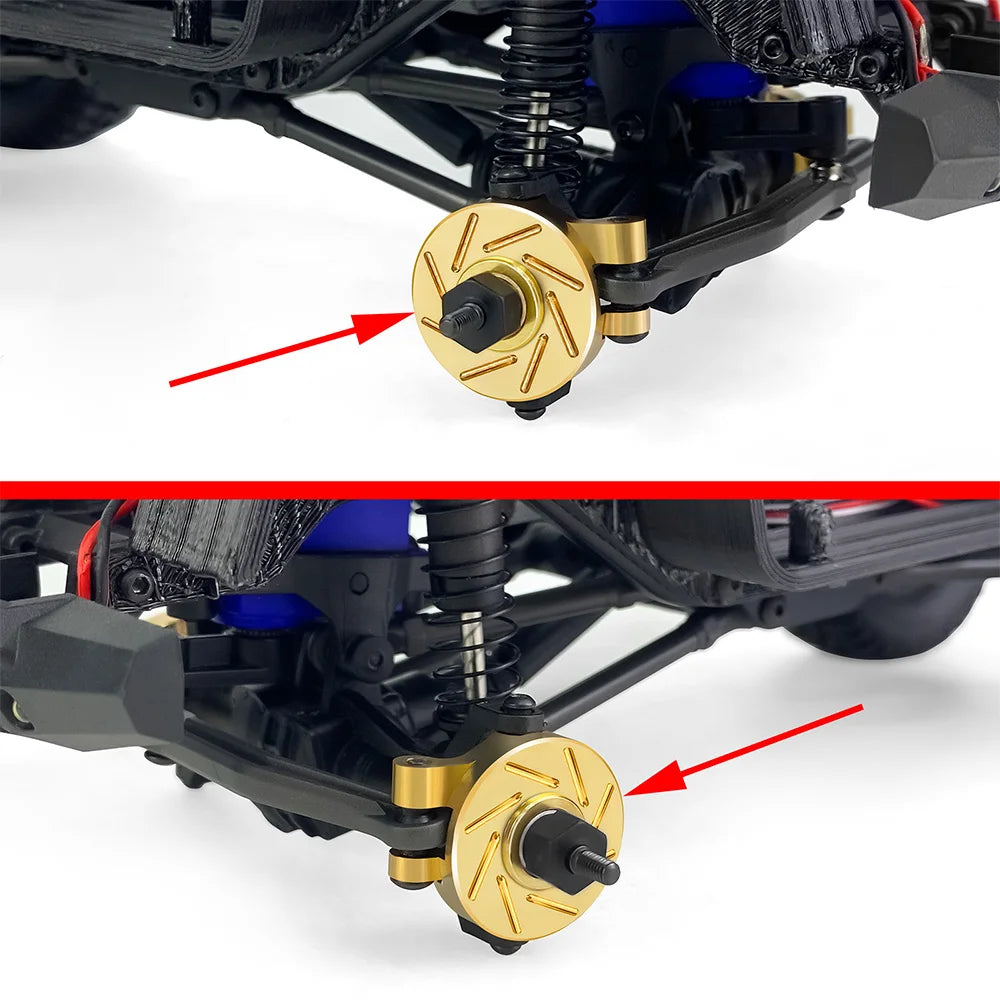 AXSPEED TRX4M Brass Weight Steering Link Blocks Knuckle Diff