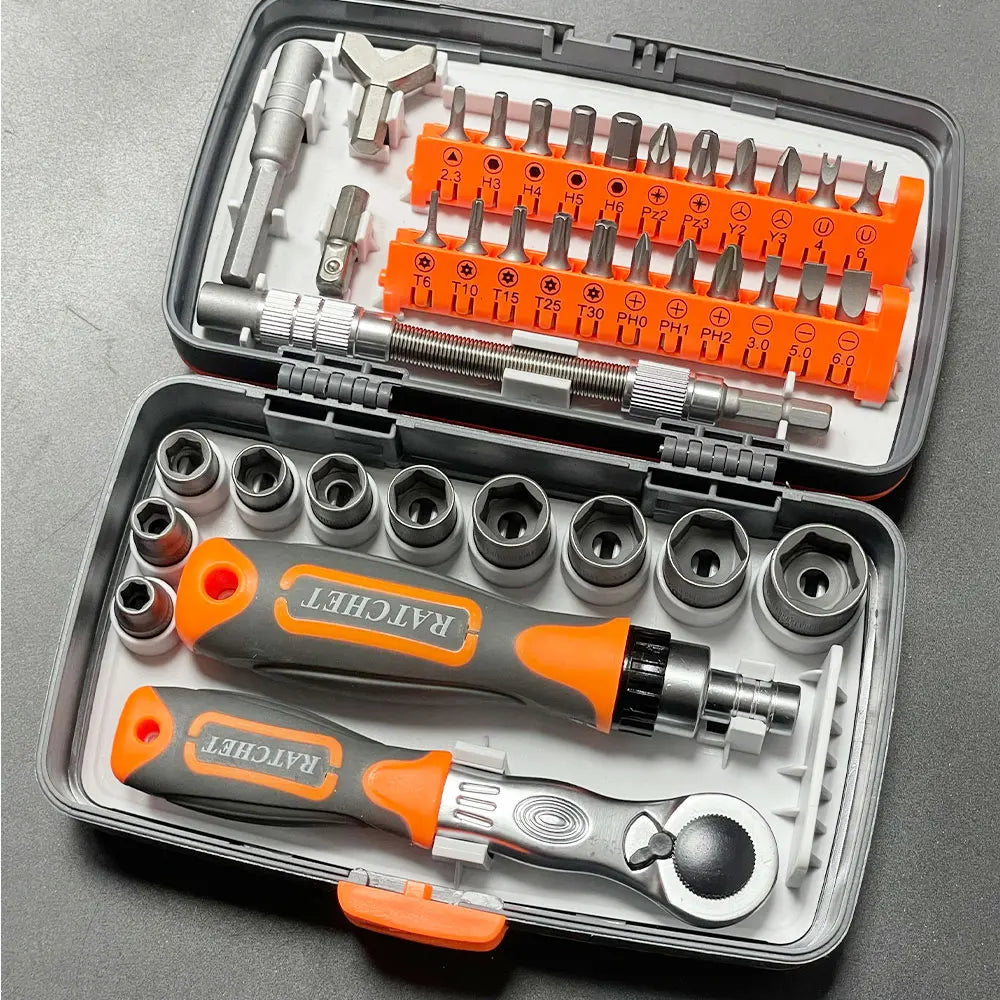 Labor-Saving Ratchet Screwdriver Set Household Combination T