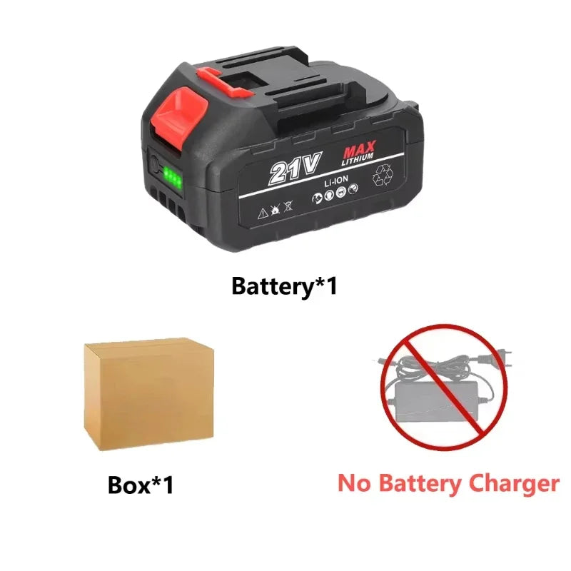18V 21V Rechargeable Lithium Ion Battery with Capacity Indicator for Makita Cordless Drill Wrench Power Tool Replacement Battery